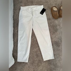 NWT Men’s Lulu lemon relaxed tapered trouser Bone color